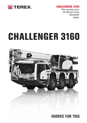 Univerzální terénní jeřáby Terex-Demag Challenger 3160 (6x4x6)