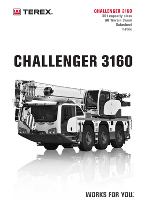 Univerzální terénní jeřáby Terex-Demag Challenger 3160 (6x4x6)