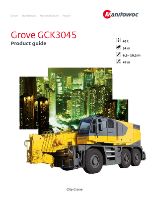 Univerzální terénní jeřáby Grove GCK3045 