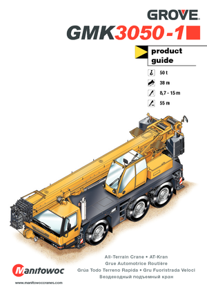 Univerzální terénní jeřáby Grove GMK3050-1 