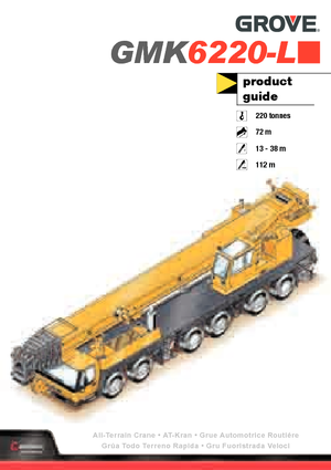 Univerzální terénní jeřáby Grove GMK6220L