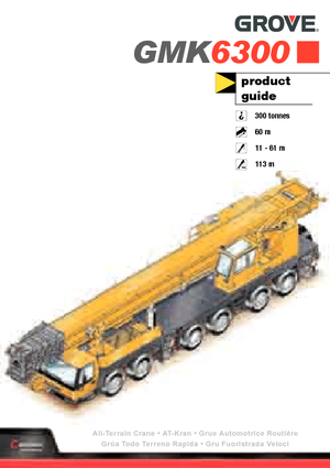 Univerzální terénní jeřáby Grove GMK6300