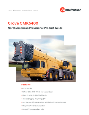 Univerzální terénní jeřáby Grove GMK 6400 (12x8x12)