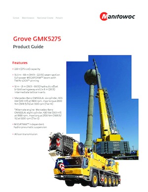 Univerzální terénní jeřáby Grove GMK5275