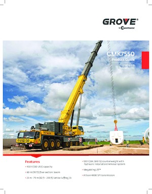 Univerzální terénní jeřáby Grove GMK7550