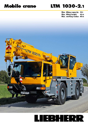 Univerzální terénní jeřáby Liebherr LTM 1030-2.1 