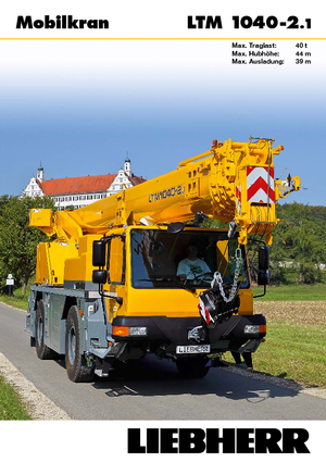 Univerzální terénní jeřáby Liebherr LTM 1040-2.1 