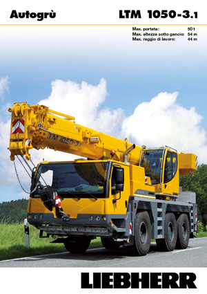 Univerzální terénní jeřáby Liebherr LTM 1050-3.1 