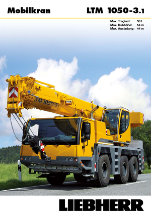 Univerzální terénní jeřáby Liebherr LTM 1050-3.1 