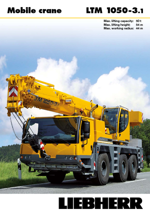 Univerzální terénní jeřáby Liebherr LTM 1050-3.1 