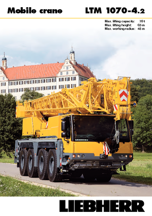 Univerzální terénní jeřáby Liebherr LTM 1070-4.2 