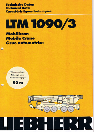 Univerzální terénní jeřáby Liebherr LTM 1090/3 (8x8x6)