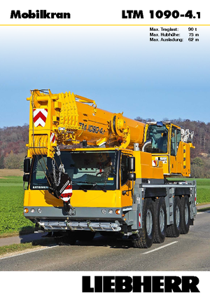 Univerzální terénní jeřáby Liebherr LTM 1090-4.1 (8x6x8)