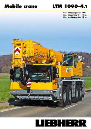 Univerzální terénní jeřáby Liebherr LTM 1090-4.1 (8x6x8)