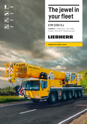 Univerzální terénní jeřáby Liebherr LTM 1150-5.3