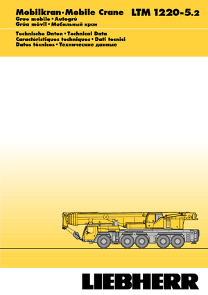 Univerzální terénní jeřáby Liebherr LTM 1220-5.2 (10x6x10)