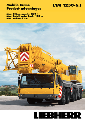 Univerzální terénní jeřáby Liebherr LTM 1250-6.1 (12x8x10)