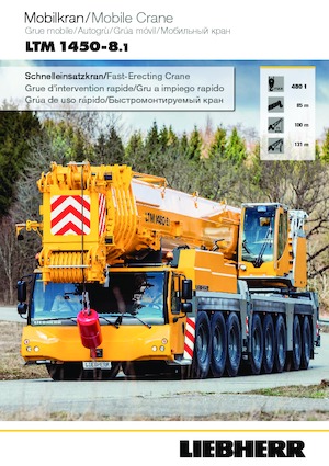 Univerzální terénní jeřáby Liebherr LTM 1450-8.1 
