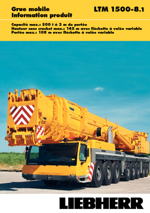 Univerzální terénní jeřáby Liebherr LTM 1500-8.1