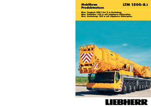 Univerzální terénní jeřáby Liebherr LTM 1500-8.1