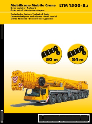 Univerzální terénní jeřáby Liebherr LTM 1500-8.1