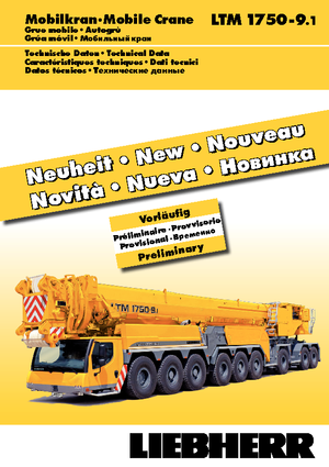 Univerzální terénní jeřáby Liebherr LTM 1750-9.1 
