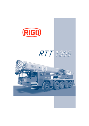 Univerzální terénní jeřáby RIGO RTT 1305