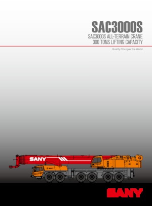 Univerzální terénní jeřáby Sany SAC3000S