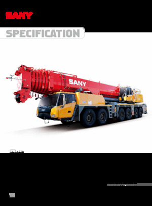 Univerzální terénní jeřáby Sany SAC4500C7-8