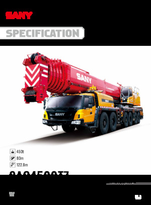 Univerzální terénní jeřáby Sany SAC4500T7