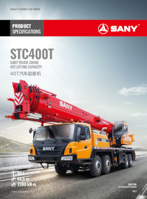 Univerzální terénní jeřáby Sany STC400T