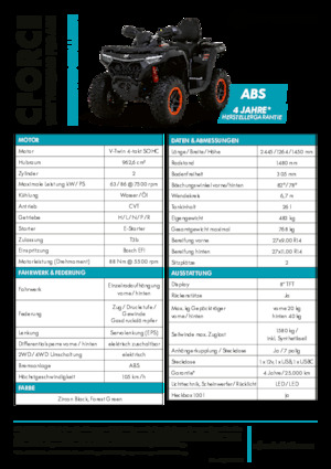 Čtyřkolky CFMOTO CFORCE 1000 Touring Pro