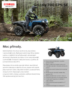Čtyřkolky Yamaha GRIZZLY 700 EPS SE