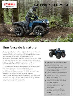 Čtyřkolky Yamaha GRIZZLY 700 EPS SE