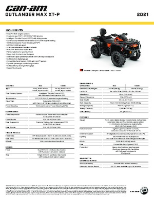 Čtyřkolky can-am OUTLANDER 850 MAX XT-P 