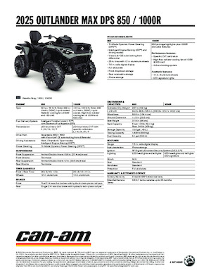 Čtyřkolky can-am OUTLANDER MAX DPS 850