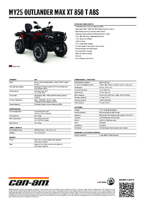 Čtyřkolky can-am OUTLANDER MAX XT 850 T ABS