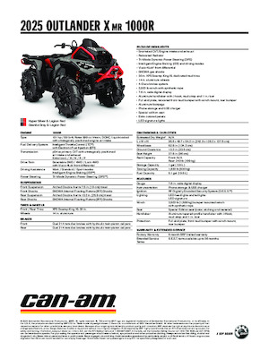 Čtyřkolky can-am OUTLANDER X MR 1000R