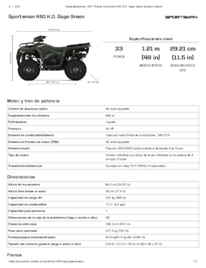 Čtyřkolky Polaris Sportsman 450 H.O.