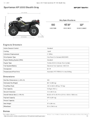 Čtyřkolky Polaris Sportsman XP 1000