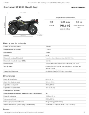 Čtyřkolky Polaris Sportsman XP 1000