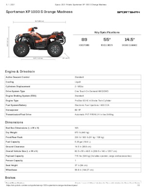 Čtyřkolky Polaris Sportsman XP 1000 S