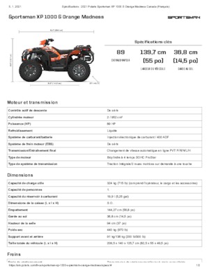 Čtyřkolky Polaris Sportsman XP 1000 S