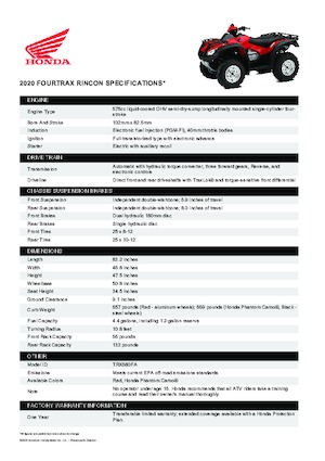Čtyřkolky Honda TRX680FA 