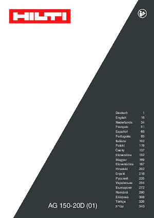 Úhlové brusky Hilti AG 150-20D