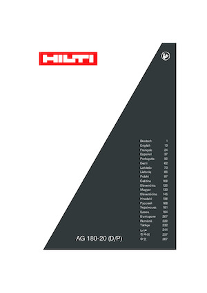Úhlové brusky Hilti AG 180-P