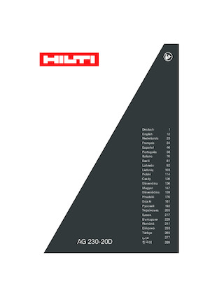 Úhlové brusky Hilti AG 230-20D