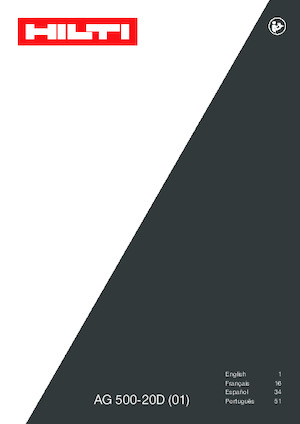 Úhlové brusky Hilti AG 500-20D