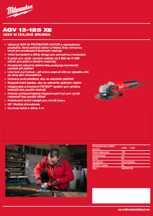 Úhlové brusky Milwaukee AGV 13-125 XE