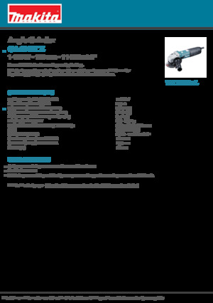 Úhlové brusky Makita GA4040CZ